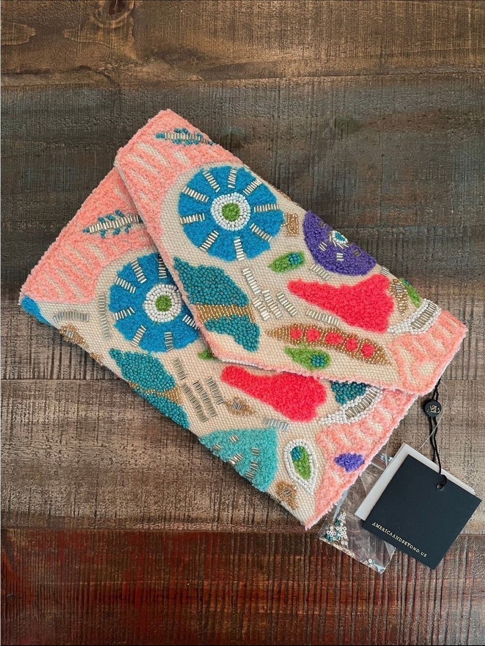 New AMERICA 🇺🇸 & BEYOND Fully EMBELLISHED Envelope CROSSBODY Bag!